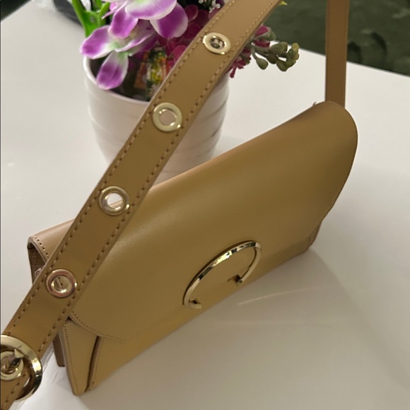 Liebeskind Beige Leather Bag with Silver Zipper - Picture 1 of 16